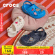 CROCS卡駱馳貝雅兒童洞洞鞋男女童戶(hù)外包頭沙灘鞋拖鞋/207013/207012 白色-100 35 (215mm)