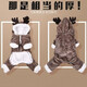 IXJSN寵物貓咪狗狗居家連帽衣服秋冬裝加厚麋鹿圣誕網(wǎng)紅帶帽四腳衣 棕色麋鹿四腳衣 s建議3-4斤