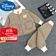 迪士尼寶寶兒童秋冬羽絨棉服套裝男女寶寶棉衣棉褲休閑套裝家居服戶(hù)外兩件套 棉套裝卡其色 100 *身高80-90厘米【可開(kāi)擋】