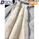 DGOV羊羔毛絨衛衣女秋季款2025連帽寬松開(kāi)衫外套加絨加厚美式高端 白灰色 棉面羊羔絨內里zt XL 120-140斤