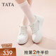 他她（TATA）小白鞋厚底女鞋2025夏季新款網(wǎng)面透氣休閑鞋板鞋松糕底WJN28BM5 白色 37