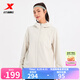 特步【門(mén)店同款】沖鋒衣女秋季徒步登山服外套保暖風(fēng)衣女976328160061 明月白 L