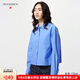 優(yōu)衣庫女裝/男女同款牛津紡箱型襯衫/長(cháng)袖襯衣空調衫合作款479974 479974/64湖藍色 M /160/84A