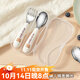 沃德百惠（WORTHBUY）316不銹鋼叉勺套裝小孩子學(xué)吃飯勺嬰兒輔食勺便攜叉子勺子餐具  316小熊-直款勺+叉+盒