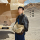 Songmont【蔣奇明同款】山下有松循跡旅行hobo包大容量斜挎電腦包 旅行hobo超大號 沙駝棕 現貨