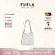 芙拉（FURLA）【七夕禮物】NUVOLA牛皮迷你女士時(shí)尚高級(jí)感單肩包水桶包百搭休閑 棉花糖白