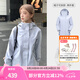 駱駝（CAMEL）三防沖鋒衣戶(hù)外登山服防風(fēng)防水防污三合一運(yùn)動(dòng)外套 AD22263513X，月光藍(lán)，女，抓絨內(nèi)膽 M