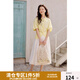 獨束大碼女裝溫柔氣質(zhì)短袖襯衫2025夏季新款顯瘦正肩上衣氣質(zhì)通勤 黃色 L （尺碼：2）