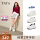 他她（TATA）孫樂(lè)言同款女鞋小白鯨鞋子厚底透氣板鞋小白鞋增高休閑鞋 黑糖珍珠 35