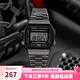 卡西歐手表 網(wǎng)紅復(fù)古小方塊 潮流時尚小銀塊 簡約防水電子表學(xué)生考試表 A168WGG-1A 深灰色