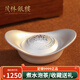 茂林銀樓 銀元寶9999足銀實(shí)心銀錠投資擺件帶證書(shū)理財送禮 實(shí)心元寶100g（招財）+禮盒證書(shū)