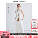 VEGA CHANG無(wú)袖連衣裙女2025年夏季新款簡(jiǎn)約時(shí)尚氣質(zhì)背心長(cháng)裙子 陶瓷白 M