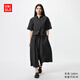 優(yōu)衣庫(kù)女裝休閑裙褲/七分褲褲子尼龍25秋冬新款479399 09 黑色 M /160/68A