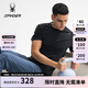 SPYDER春夏新品男子TRAINING涼感休閑純色基礎短袖T恤25ES459M 黑色 XL