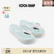 COOLCHAP【孫千同款】25愛(ài)心浪花人字拖女夏季新款防滑海邊沙灘夾腳涼拖鞋 嬰兒藍 37