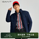 GANT/甘特秋冬男士聚酯纖維簡(jiǎn)約休閑挺闊拼接胸袋純色立領(lǐng)棉服夾克 433-夜藍(lán)色 M 尺碼偏大