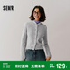 森馬（Semir）森柔|針織開(kāi)衫女冬季短款絞花肌理圓領(lǐng)毛衫打底上衣101724106001