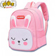巴豆巴豆（Badoubadou）幼兒園書(shū)包男女童韓版可愛(ài)大中小班3-6歲5寶寶女孩兒童卡通 小兔子-粉色