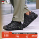 FILA 斐樂(lè)可頌面包鞋復(fù)古運(yùn)動(dòng)鞋男冬休閑鞋老爹鞋 黑-IB 40