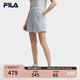 FILA 楊冪同款|斐樂官方女裝針織短褲2025夏新款時尚寬松小方格三分褲 冰心藍-LB L 170/70A/L