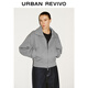 UR2025秋季新款女裝都市氣質(zhì)立領(lǐng)拉鏈短款外套UWU150035 花灰 L