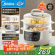 美的（Midea）電燉鍋 電燉盅 隔水燉煮 家用煮粥煲湯鍋燕窩燉盅4.5L白瓷內(nèi)膽燉湯鍋上蒸下燉MD-DZC2556多功能鍋