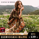 CinvaiKrose圍巾女2025新款秋冬季旅游外搭加厚兩用披肩斗篷 磚紅色