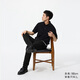 優(yōu)衣庫男女裝EZY DENIM牛仔褲水洗產(chǎn)品彈力長(cháng)褲新款479314 484331 479314/09黑色 L