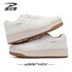 德?tīng)柣荩―EERWAY）女鞋加絨板鞋女小白鞋子女2025新款休閑運動(dòng)保暖棉鞋 米色 38