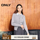 ONLY秋冬時尚簡約溫柔純色寬松開衫針織衫女|12433A006 G12 中花灰色 S (160) 80A