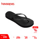 havaianas哈唯納SlimFlatform厚底人字拖女夏外穿增高夾腳涼拖鞋 0090-火耀黑 37 37/38巴西碼