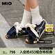 MIO米奧芭蕾阿甘鞋女2025夏復(fù)古內(nèi)增高4.5cm休閑運(yùn)動(dòng)德訓(xùn)鞋鸚鵡鞋 藍(lán)色 35 (225mm)