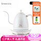 BREWISTA智能溫控手沖咖啡壺家用不銹鋼電熱水泡茶壺0.6L 單層極光白（pro） 0.6L