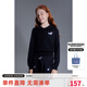 ELLE KIDS童裝 經(jīng)典純色polo針織衫女兒童秋款好洗耐磨透氣吸濕修身毛衣 黑色 165 (M)