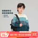 左西男童毛衣2025春秋兒童漸變拼接棉絨寬松休閑套頭上衣 藍色 160
