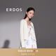 ERDOS 春夏圓領(lǐng)抽條長(cháng)袖彩虹扣精致修身顯瘦時(shí)尚女開(kāi)衫針織衫 白 XL 170/92A
