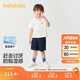 巴拉巴拉童裝兒童短袖POLO衫套裝2025夏季男大童薄款新中式潮208225119117