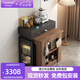 伊莎蓓爾現(xiàn)代簡(jiǎn)約島臺(tái)餐桌一體家用可伸縮小戶型2024新款折疊餐桌椅組合 伸縮島臺(tái)【黑】實(shí)木椅-*6