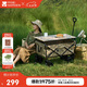 牧高笛（MOBIGARDEN）營地車 戶外露營大容量寬輪雙剎折疊推車星際 NX23689009 細沙黃