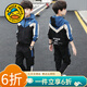 G.duck童裝男童套裝春秋季運動(dòng)裝兒童衣服男大童春裝兩件套12小學(xué)生服裝 藍色 120 建議110-120cm6-7歲cm