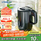 虎牌（TIGER）電熱水壺 雙層防燙 快燒水壺 PCG-G10C 1L電水壺 霧灰