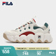 FILA 斐樂(lè)官方女鞋復(fù)古運(yùn)動(dòng)鞋2024春七夕送圣誕可頌鞋休閑鞋老爹鞋 雪白/雨朦灰色-SR 36.5