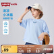 LEVI'S李維斯童裝兒童短袖t恤2025夏季涼感面料男女童短t上衣 水晶藍(lán)