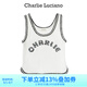Charlie Luciano標識印花背心春夏新款93003百搭潮流休閑內搭外穿cl上衣女潮 白色 S