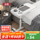 風(fēng)行天下床邊電腦桌臥室家用滑輪可移動(dòng)桌子升降床上學(xué)習寫(xiě)字桌懶人辦公桌 【單檔條】白色60*40cm