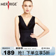 MERRIGE美人計(jì)塑身衣女春夏款收腹提臀束腰海藻衣連體內(nèi)衣 優(yōu)雅雅黑 4XL (建議體重135-160斤)