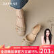達芙妮包頭涼鞋女2025夏季新款低跟女鞋法式簡(jiǎn)約粗跟單鞋女小皮鞋 駝色[跟高3cm] 37