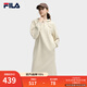 FILA 斐樂(lè )官方連衣裙2025年秋季新品長(cháng)款連帽打底衛衣長(cháng)裙子 麥稈米色-BG L 170/88A/L