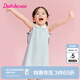 笛莎（DEESHA）童裝兒童女童裙子2025夏季新款女寶寶時(shí)尚學(xué)院風(fēng)polo連衣裙 清水藍 100