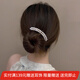 向晚 發(fā)簪發(fā)卡高級感倒插梳發(fā)梳盤頭發(fā)簪金屬發(fā)釵女丸子頭盤發(fā)神器